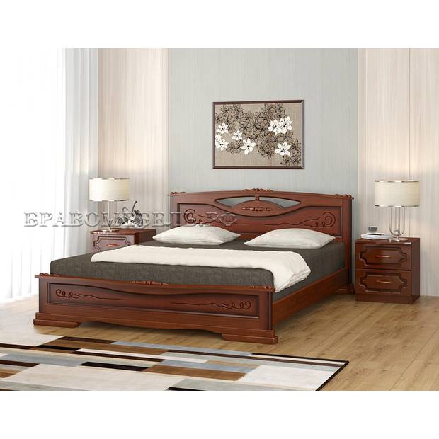 Кровать Елена-3 с выкатными ящиками - фото